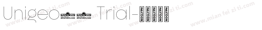 Unigeo64 Trial字体转换